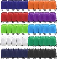 BeeGreen 50 Pieces Drawstring Backpack Bags Wholesale Cinch Bags Bulk Heavy Duty String Backpack Mac