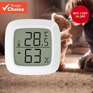 Mini Digital Thermometer Hygrometer, High Precision Indoor Temperature Humidity Meter for Home