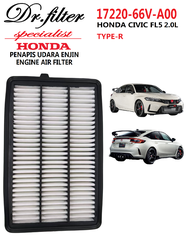 ORIGINAL HONDA CIVIC FL5 2.0L TYPE-R ENGINE AIR FILTER 17220-66V-A00