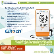 Elitech GSP-6 Digital Temperature & Humidity Data Logger with detachable buffered probe