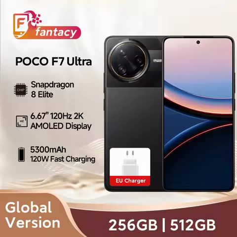 POCO F7 Ultra 5G Global Version Smartphone Snapdragon 8 Elite 6.67" 2K 120Hz AMOLED Display 5300mah 