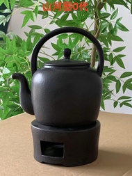 ชุดน้ำชา Yunlin สไตล์จีนใหม่ กาต้มชาขนาดใหญ่ กาต้มชาแบบมีฉนวนกันความร้อน กาต้มชาเคลือบโซดา พร้อมหูจั