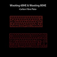 -LW- Wooting60HE Plate, Wooting60HE V2 Plate, Wooting80HE Plate, Carbon Fibre, HE Keyboard Customiza