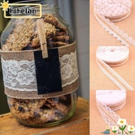 HSHELPH 2M Burlap Ribbon  Party Supplies Home Decor Natural Hessian
