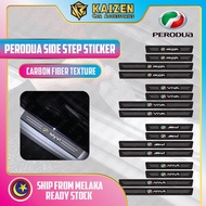 Carbon Fiber Perodua Sticker Door Side Step Axia Bezza Viva Alza Myvi Ativa Aruz