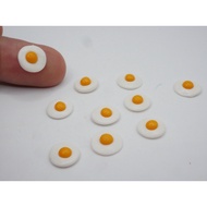 Miniature Fried Eggs Western Style Items Decorations Miniature House Doll House