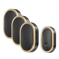 One for Three Wireless Doorbell Digital Music Home Villa Long Distance Flash Reminder Pager A99