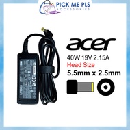 ACER Z1401 Z1402 40W 19V 2.15A F5 (5.5X2.5) Laptop / Notebook Adapter