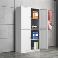 Steel Office File Cabinet Iron Sheet Low Cabinet Bookcase Material Drawer with Lock Voucher File Staff Wardrobe