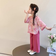 女童套装夏季2025新款儿童古装新中式两件套女宝宝夏装Girl's Set Summer 2025 New Children's Ancientlske157.my