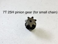 7 teeth 25H pinion gear (Small Chain) for clutch bell Chinaped stand up gas scooter 2&amp;4 stroke 49cc 52cc 63cc 71cc Direct Drive Set up