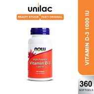 Now Vitamin D3 1000iu - Vitamin D Now Endurance Health Supplement 30/180/360 Softgels