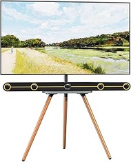 PUTORSEN Easel TV Stand for 42 43 to 65 Inch LED LCD OLED Screens, Portable Swivel Tripod TV Stand w