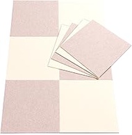Sanko Non-Slip Tile Carpet, 11.8 x 11.8 inches (30 x 30 cm), Light Beige Ivory, Pack of 10, Flat Typ
