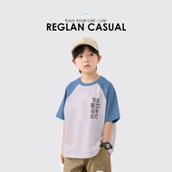 Korean Style Boys' T-Shirts Ages 2-9 Years I AMIGO Raglan Distro Children's T-Shirts