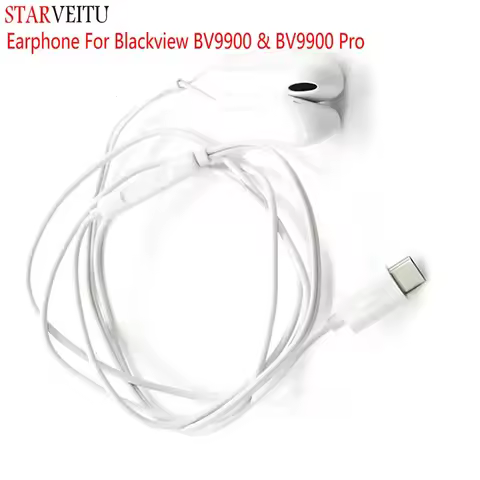 Headphone for Blackview BV9900 Pro Original Earphone Type C Cable for BV9900 BV9900E Mobile Phone Ac