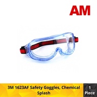 3M 1623AF Safety Goggles, Chemical Splash