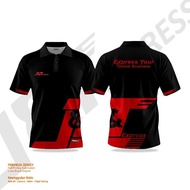 Original Jnt Express Jersey Full Printing Cool J&t Package Courier Driver Clothes Dewasa