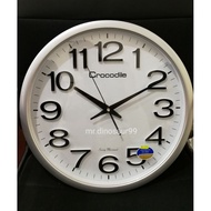 Crocodile Big Size Wall Clock 42cm Quartz sweep Movement Battery. OR118 CW8170 We have Orient Casio 