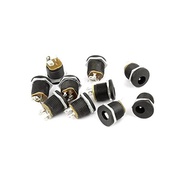 UXCell POWER JACK，10 DC Sockets 3 Pin Solder 2.1mm x 5.5mm Female