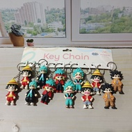 GANTUNGAN WHOLESALE 0NE PIECE LUFFY RUBBER KEYCHAIN CONTENTS 12 PCS