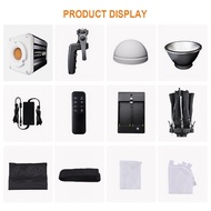 Sprcsg Andoer 60W Portable LED Video Light COB Photography 2800K-6800K Dimmable 9 FX Effects with Mi