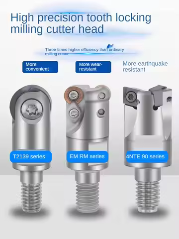 TE90 T2139 EMR TRS Screw-in Milling Head, 90° Ball Nose Round Nose, CNC Indexable Milling Head, Fits