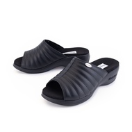 JF579 Black Dortmuend Pro Series - Mule รองเท้าสุขภาพ ที่พื้นรับโค้งเว้าเพื่อความสบายของอุ้งเท้า