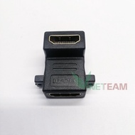 HDMI connector with 90 degree angle change with 2 female ends -dc770