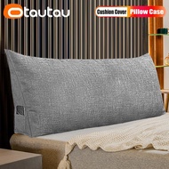 OTAUTAU Cotton Linen Wedge Triangle Pillow Case Couch Sofa Bed Headboard Backrest Back Cushion Cover Long Body Pillows ZT4XMM1T