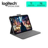 Logitech iPad (10th Generation & A16 ) Keyboard Case | Slim Folio with integrated wireless keyboard