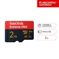 SanDisk Extreme Pro microSDXC SQXCD 2TB V30 U3 C10 A2 UHS-I 200MB/s R 140MB/s W 4x6 SD adaptor Lifet