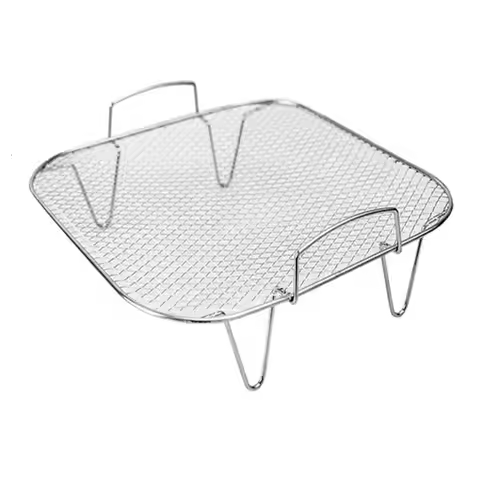 Stainless Steel Air Fryer Grill, Square Air Fryer Baking Rack, Kitchen Household Air Fryer Baking Ne