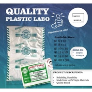 1000pcs Quality Plastic Bags Labo 8x11/8x14