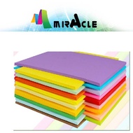 MIRACLE A4 Dark colour paper 80gsm 20sheets / 30 Sheets Mix 6 colour/ Kertas Warna Campur A4 paper A