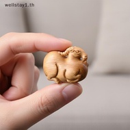 [ELL] Rustic Sheep Statue 2027 Chinese Zodiac Wooden Decor for New Year Gift Idea [TH]
