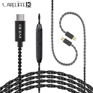 Uareliffe KBEAR CX01 Type-C Earbud Replaceable Cable 0.78mm/QDC Connector HiFi Sound Audio Wire 2m L