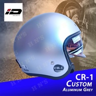 ID Helmet CR-1 Classic Vintage Helmets ( Half-face ) - Multiple Designs / Sizes (with freebies) INDE