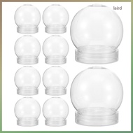 20pcs Photo Snow Globe Craft Small Plastic Globe Bulk Snow Globe Container Transparent Snow Candy Gl