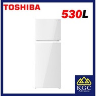 TOSHIBA GR-RT623WE-PGY(B5) 530L IVT 2 DOORS FRIDGE-WHITE GLASS