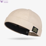 Unisex Visor Brimless Docker Cap - Vintage Skullcap for Outdoor Hip Hop