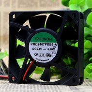Taiwan Jianzhun PMD2407PKB1-A 7020 Silent 7CM 24V 5.0W Inverter Cooling Fan