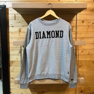 diamond supply co crewneck grey