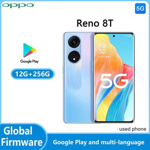 Global Firmware OPPO Reno 8T 5G Smartphone camera 108MP ColorOS 13 Snapdragon 695 RAM 12GB ROM 256GB