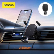 Baseus เจ้าของรถโทรศัพท์สำหรับรถระบายอากาศเมา360 ° ซิลิโคนโลหะที่มีเสถียรภาพแรงโน้มถ่วงที่วางโทรศัพท์มือถือยืนสำหรับ iPhone ซัมซุงผู้ถือ