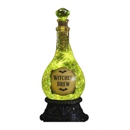Halloween Witches Brew Potion Bottle Light Glitter Swirling Decor Lamp Halloween Prop Accessory