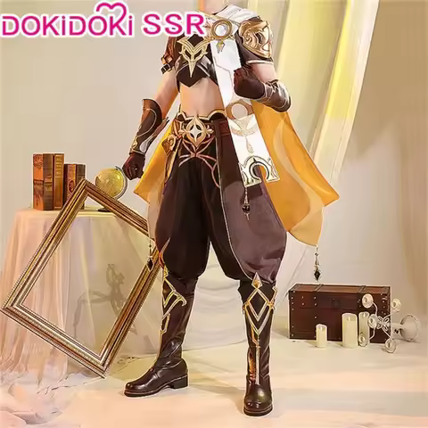 【Ready for Ship】Traveler Aether Cosplay Game Genshin Impact Cosplay Costume DokiDoki-SSR Traveler Ae