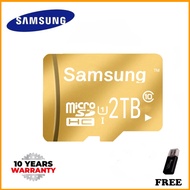 ของแท้100% (ฟรี Card Reader) (จัดส่งฟรี) samsung เมมโมรี่การ์ด128GB/256GB/512GB/1024GB/2000GB/1TB 12