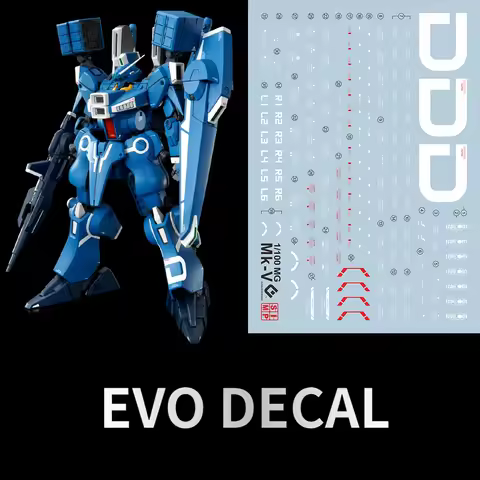 EVO Decal MK-V for MG 1/100 ORX-013 Mk-V Mobile Suit Model Action Figures Building Hobby DIY Water S