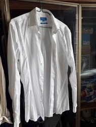 G2000 男裝白色恤衫 White Shirt （15.5/ 袖長33.5）  (slim fit)
